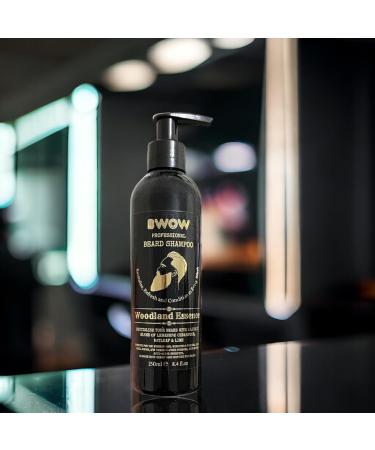 BWOW Professional Beard Shampoo for Men - Refreshing Cleanse and Condition Revitalising Lebanese Cedarwood Bay Leaf & Lime - Vegan Woodland Essence 250ml Infused with Lebanese Cedarwood Bay Leaf & Lime offering a vibrant sensory experience tailored for th - Buy Online on GoSupps.com