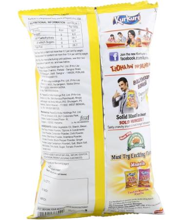 Lays & Kurkure Various Flavours Perfect Snack for Tea Time - Combination of Spice & Crunch Taste Up Your Life With Namkeen - Work Home Or School (Pack of 9 Kurkure Solid Masti masala Tweesty) - Buy Online on GoSupps.com