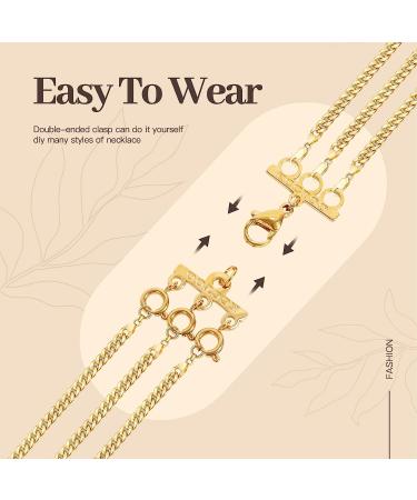 KCCTOO Necklace Connectors for Layering - 18K Gold and Silver Women's Jewelry Clasps - Buy Online on GoSupps.com