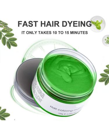 Acosexy Green Hair Dye Wax 4.23oz for Instant Hairstyle - Natural Coloring for Cosplay, Halloween Parties - Buy Online on GoSupps.com