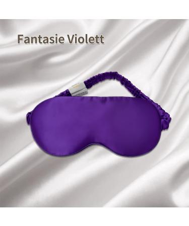 Yunchi 100% Silk Sleep Mask for Men & Women | Comfort Bio Satin Eye Mask | 19 Momme Pure Mulberry - Fantasy Violet - Buy Online on GoSupps.com