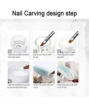Acrylic Nail Kit for Beginners - Full Set with Acrylic Powder, Nail Extension Carving, and Brush (01) - Buy Online on GoSupps.com