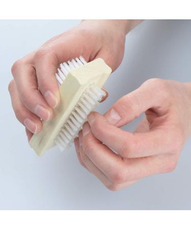 com-four Hand Washing Brush Set - 3 Pieces Nail & Cleaning Brushes for Hands & Fingernails - Light Brown - Buy Online on GoSupps.com