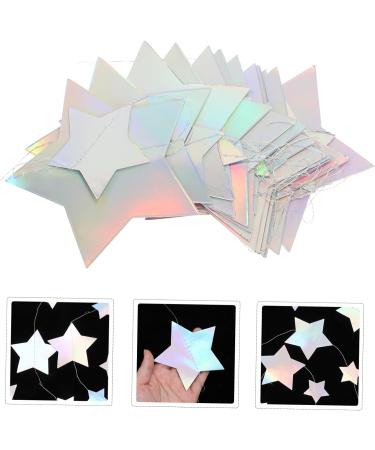 Colorful Stars Pull Flag Party Decoration | Holographic Star Garland & Bunting | Festive Christmas Tree Supplies - Buy Online on GoSupps.com