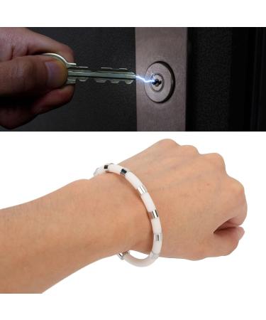 Penrux Anti-Static Bracelet - Adjustable Silicone 8 Loops for Men & Women | Remove Static - White - Buy Online on GoSupps.com