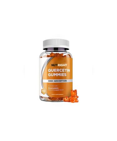Quercetin & Bromelain | Immune Support Gummies | Powerful Antioxidant Respiratory & Joint Support |
