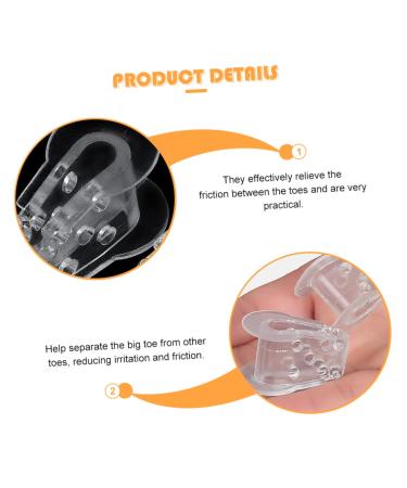 3 Pairs Toe Splitter Nail Gel | Bunion Pads | Toe Spacers Kit for Men | Foot Care Tool Set - Buy Online on GoSupps.com