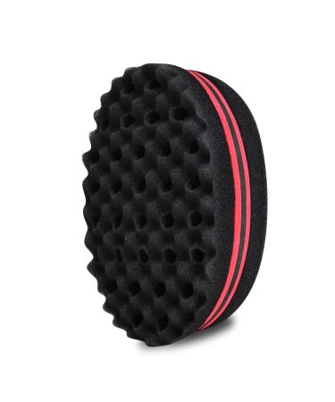 ELERA Hair Sponge Brush Big Holes (14mm Hole) Afro Curl Sponge Double Side Oval Magic Twist Coils Wave Hair Sponge for Home and Barber 1PCs - Buy Online on GoSupps.com