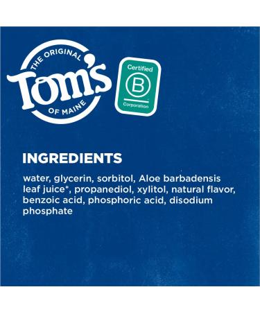 Tom's of Maine Whole Care Natural Fluoride Mouthwash, Fresh Mint - 16 oz (3-Pack) | Natural Oral Care - Buy Online on GoSupps.com