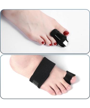 2pcs Toe Splints for Straightening - Toe Brace for Hammer Toes & Bent Toes - Black (2 Styles) - Buy Online on GoSupps.com