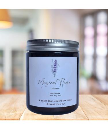 Premium Lavender Scented Candles | 100% Natural Soy Wax | Handmade Home D cor | Ideal Gift for Men & Women | Highly Fragrant Winter Candle - Buy Online on GoSupps.com
