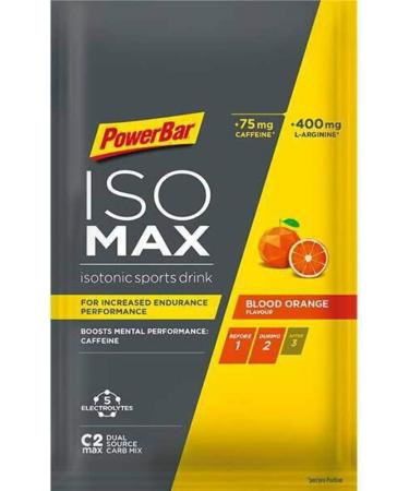 PowerBar Isomax Blood Orange - Isotonic Sports Drink (20x50g) | 5 Electrolytes + C2MAX - Best for Hydration & Performance - Buy Online on GoSupps.com