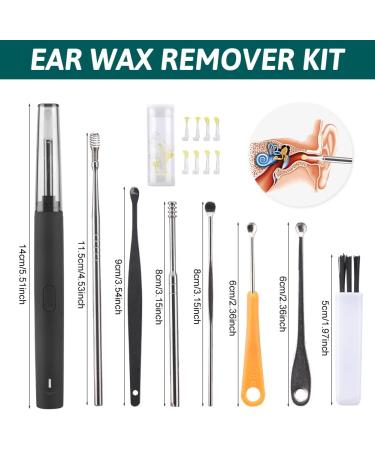 Smart Visual Ear Wax Removal Tool Camera | Wireless Ear Otoscope with LED | 1296P FHD | IP67 Waterproof | WiFi | 8 Ear Pick | for iPhone, iPad, Smart Phone - Buy Online on GoSupps.com