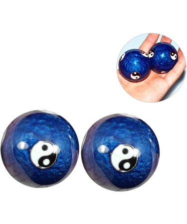 Beavorty Hand Massage Baoding Balls - Stress Relief & Fitness | Ceramic Blue 2pcs Set for Hand Training - Buy Online on GoSupps.com