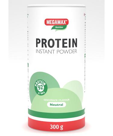 Megamax instant protein powder isolate lactose low heat -resistant protein powder with 92% whey protein ideal for protein shakes and baking protein source for fitness - also suitable for low -carb diets