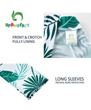 UPF 50+ Baby Boy Swimwear Set with Sun Hat | 2-3 Years | Leaf Print - Buy Online on GoSupps.com