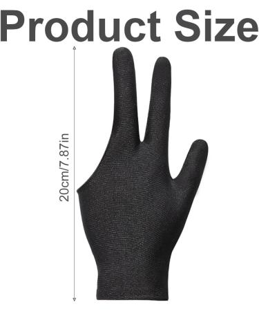 NHPY 6-Piece Billiard Gloves Set - Unisex Stretchy Three Finger Snooker Cue Gloves for Optimal Performance - Buy Online on GoSupps.com