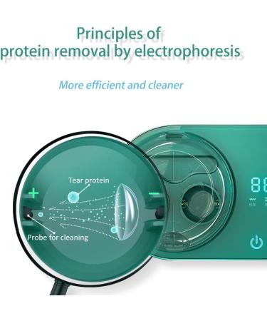 Contact Lens Cleaner Contact Lens case Daily Care Portable with Mirror Tweezers and Wireless Charging - Buy Online on GoSupps.com