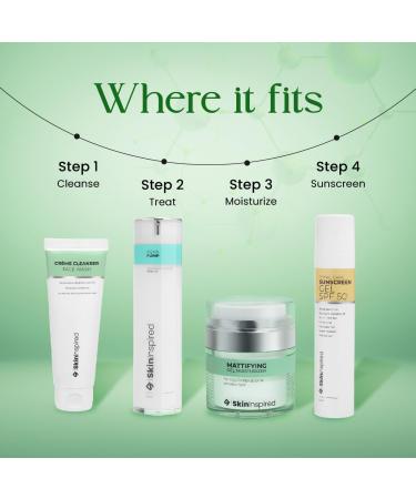 SkinInspired Mattifying Gel Moisturizer for Oily & Sensitive Skin | Oil-Free Hydrating Face Gel for Men & Women (50g - Buy Online on GoSupps.com
