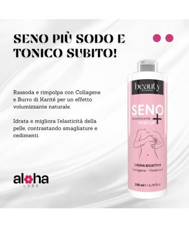  ALOHALABS Breast Pump Cream Firming and Resolving 200ml - Lifting and Reshaping Action Volumizing with Collagen and Shea Butter - Natural Body Treatment - Buy Online on GoSupps.com