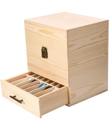 Buy Wosume Wooden Essential Oils Storage Container - 59 Compartment Organizer for Aromatherapy | Durable & Ideal for 5ml 10ml 15ml 30ml Bottles - Buy Online on GoSupps.com