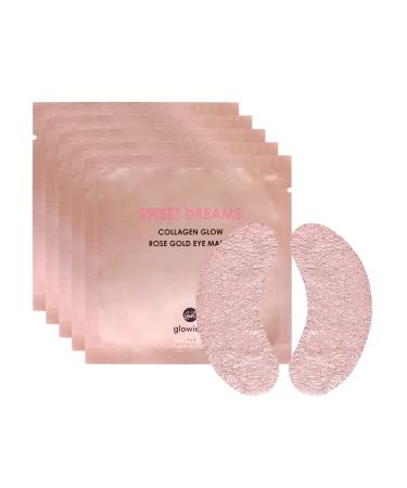 Sweet Dreams Collagen Glow Rose Gold Eye Masks l Under Eye Mask for Self Care Under Eye Patches Wrinkle Patches l Dark Circles Treatments - Collagen  Niacinamide  Hyaluronic aid  Peptides