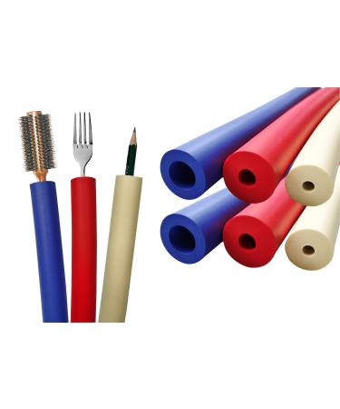 Foam Grip Tubing(6 Pack) - Foam Tubing - Foam Tubes Ideal Grip Aid for Utensil - Cutlery Padding Grip Handle for Disabled and Elderly