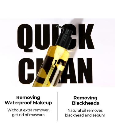 Numbuzin No.1 Easy Peasy Cleansing Oil | Korean Makeup Remover | Non-heavy Facial Cleanser with Natural Ingredients | Unclogs Pores | 6.76 fl oz - Buy Online on GoSupps.com