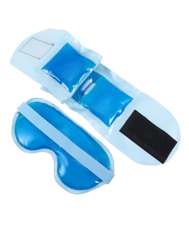 Healeved 1 Set Neck Wrap Eye Mask Set Gel Blinder Eyeshade Nap Mask Cold and Hot Blindfold Gel Blindfold Sleep Blindfold Anti-fatigue Eye Mask Cold Compress Eye Mask Gel Eye Mask