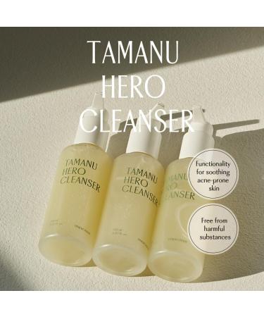 Tamanu Hero Cleanser 5.07oz | Acne & Oily Skin Face Wash | Salicylic Acid & Tamanu Oil | Soothing Korean Skincare for Sensitive Skin - Buy Online on GoSupps.com