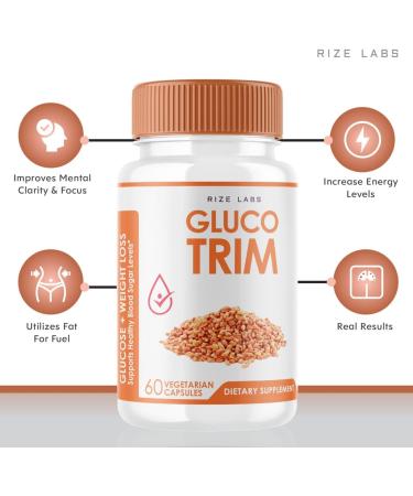 GlucoTrim - All-Natural Blood Sugar Support Capsules | Maintain Healthy Levels | Advanced Formula | 60-Capsule Dietary Supplement Reviews - Buy Online on GoSupps.com