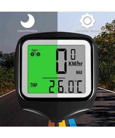 Finibo Wired Bicycle Computer - Waterproof 23-Function Speedometer & Mileage Counter for Cyclists - Buy Online on GoSupps.com
