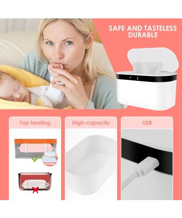 Baby Wipe Warmer USB Plug and Use Wipes Dispenser Warmer 3 Modes Adjustable Wet Wipes Warmer Thermostat Diaper Wipe Warmer with Night Light for Baby Nursery - Buy Online on GoSupps.com