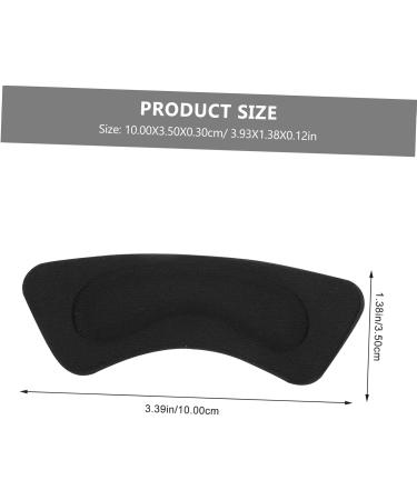 FOMIYES Heel Stickers - 12 Pairs Cushion Inserts for High Heels | Anti-Slip Shock-Absorbing Heel Protectors | Black Heel Grips & Comfort Foams - Buy Online on GoSupps.com