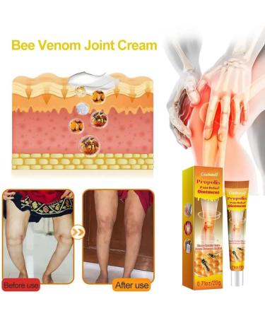 Giutsaull Bee venom gel 2 pieces bee venom cream professional propolis gel joint cream soothing for neck waist back feet and legs - Buy Online on GoSupps.com