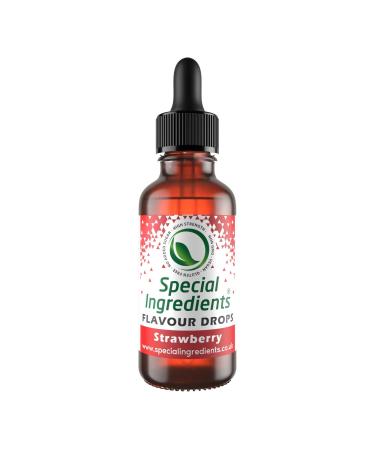 Strawberry Flavour Drop 1 Litre Highly Concentrated Versatile Food Flavouring - Vegan Non GMO Gluten Free Strawberry 1 Litre