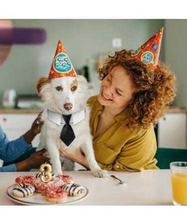 Adjustable Dog Fly Collar & Formal Neckband with Black Tie - Perfect for Large Medium & Small Dogs & Cats | International Shipping - Buy Online on GoSupps.com