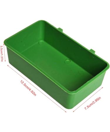HEYCE Bird Bath for Cage - Pet Bird Baths with 2 Side Hooks | Birdcage Bathroom Bath Tub for Small Parakeet Cockatiel Conure Budgie 3 in 1 Bird Bathing Box Feeding Cup Water Dish - Buy Online on GoSupps.com
