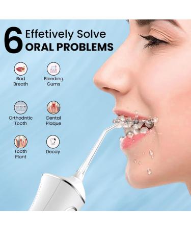 Water Flosser for Teeth Whitening & Dental Care | Travel Oral Irrigator for Gums & Braces | 5 Modes Available - Buy Online on GoSupps.com