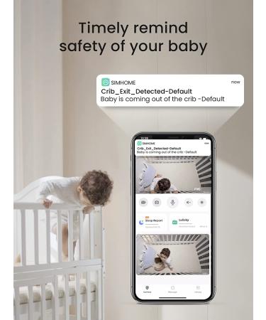 2K Smart Baby Monitor with Crying Alert & Lullabies | 360 Pan & Tilt | AI Snapshot & Playback | Sleep Analytics | No Monthly Fees | Two-Way Talk - Yellow - Buy Online on GoSupps.com