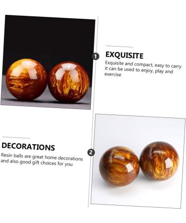 Plafope 2-Piece Health Ball Set - Round Fitness & Hand Massage Tools | Decorative Harz Fitness Balls - Buy Online on GoSupps.com