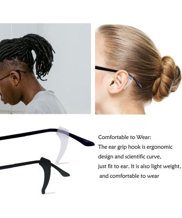 Anti-Slip Glasses Ear Hook - Black & White for Secure Fit | Shop Now! - Buy Online on GoSupps.com