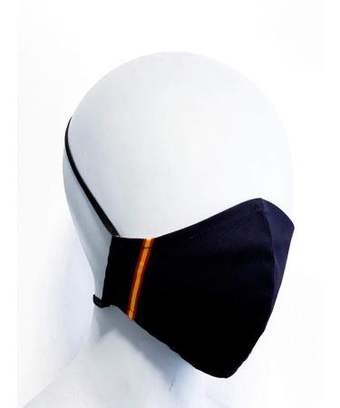 Multifunctional hygiene mask washable with ear protection cotton adult size MA02.AE2 blue