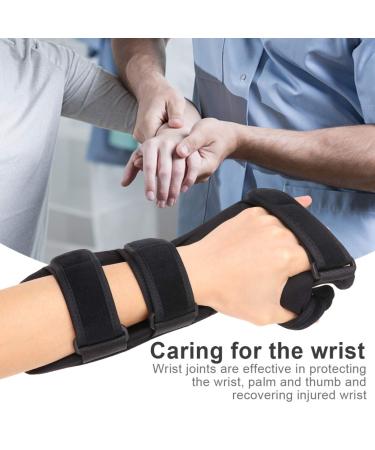 FOMIYES Hand Wrist Brace | Support for Hand Injuries Fractures & Stabilization | Adjustable 30x10cm Black Splint - Buy Online on GoSupps.com
