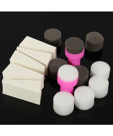 Buy Gemini Mall Nail Art Sponge Stamp Set - Manicure Tools for Perfect Shadow Transfer | International Shipping Available - Buy Online on GoSupps.com