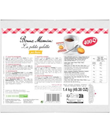 Bonne-Maman La Petite Galette Pure Butter 400 Small Patties Ideal for Coffee or Snack - Buy Online on GoSupps.com