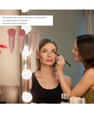 GERNIE 5-Piece Mini Fiber Wool Makeup Brush Set - Eye Brush Bristle Brushes & Mirror - Perfect for Flawless Makeup Application | International Shipping Available - Buy Online on GoSupps.com