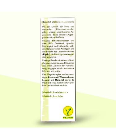 Naturherz Sensitive Skin Eye Cream - Vegan & Natural Additive-Free Anti-Aging Moisturizer | 30ml Made in Germany - Buy Online on GoSupps.com