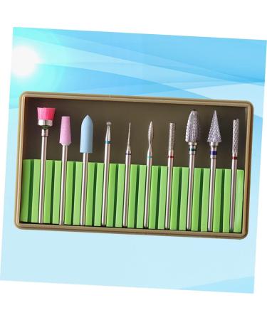 2 Sets Cuticle Drill Bits manicure drill bits tungsten carbide nail drill nail file nail grinding polisher Gel Nails Bit nail grinding head nails kits ceramic tools diamond Acrylic - Buy Online on GoSupps.com