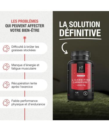 L-Carnitine Carnipure Suisse 2000 mg/jour | nergie et endurance maximales | R cup ration rapide | Suppl ment PREMIUM d velopp pour sportifs | 120 g lules v g tales - Buy Online on GoSupps.com